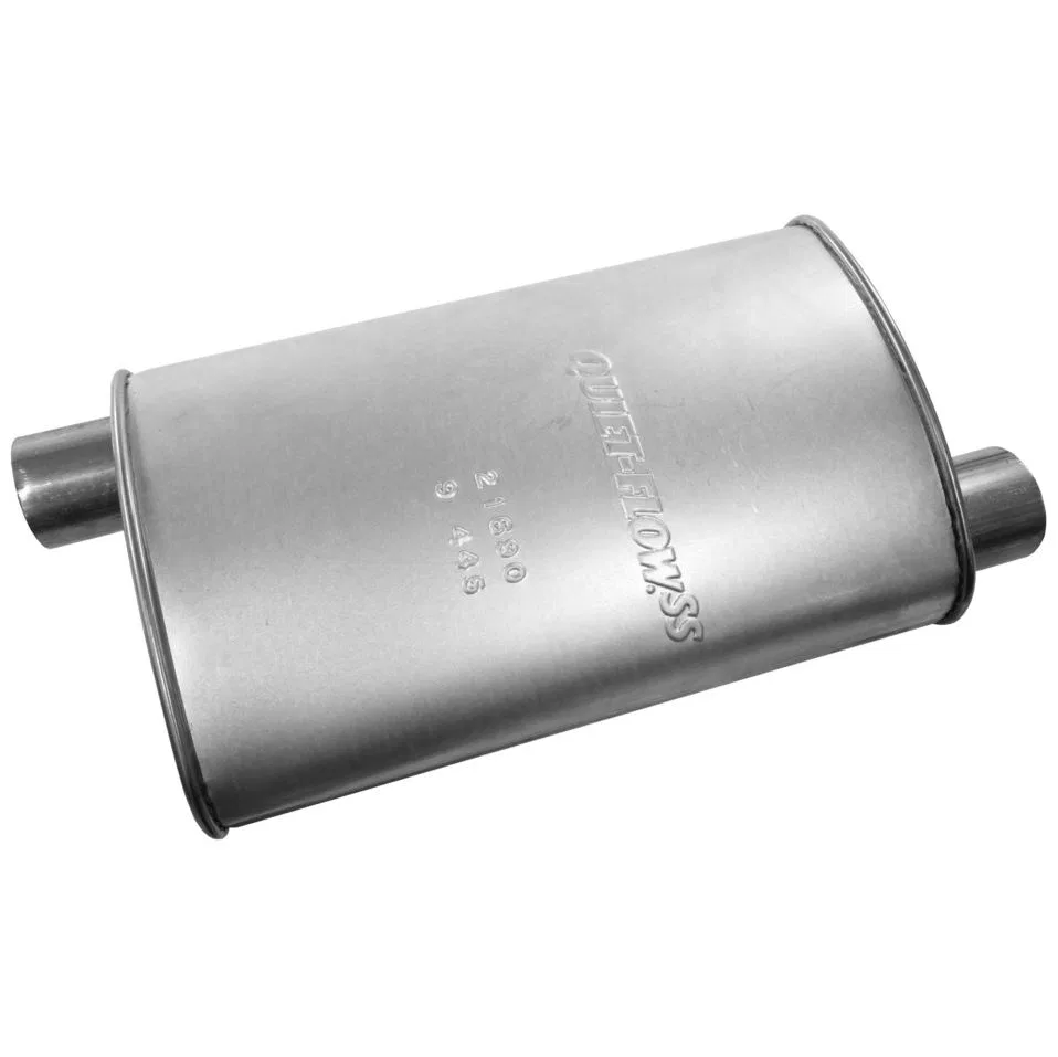 21690 – WALKER EXHST Exhaust Muffler, OE Replacement 8.81 Inch Width x 4-1/4 Inch Height Oval Aluminized Steel Case S...